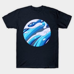 Tanjiro Water Print Circular T-Shirt